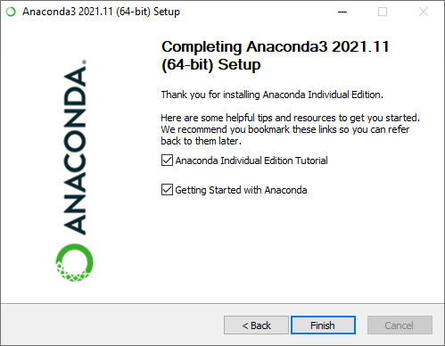 anacoda installer thank you.